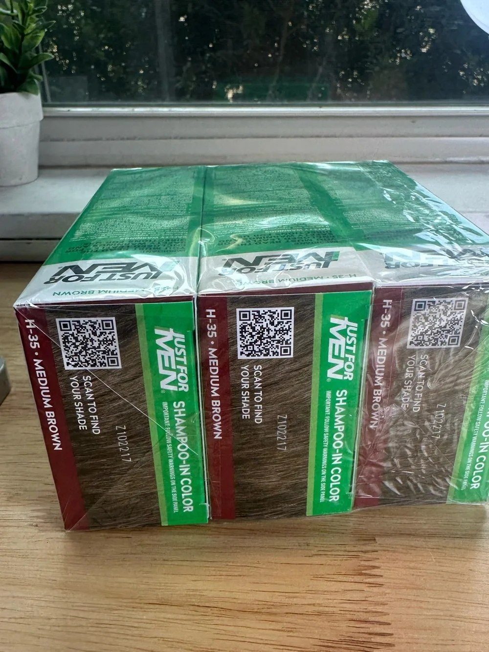 Just for men Shampoo-In Color - Medium Brown set of three boxes